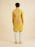 Manyavar Mustard Yellow Bandhani Print Nehru Jacket