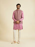Manyavar Dusty Pink Elegance Nehru Jacket