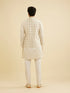 Manyavar Light Cream Conch Shell Motifs Nehru Jacket