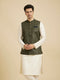 Manyavar Emerald Regalia Nehru Jacket