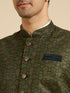 Manyavar Emerald Regalia Nehru Jacket