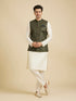Manyavar Emerald Regalia Nehru Jacket