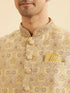 Manyavar Yellow Majesty Nehru Jacket