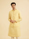 Manyavar Golden Yellow Radiance Nehru Jacket