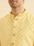 Manyavar Golden Yellow Radiance Nehru Jacket