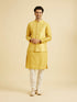 Manyavar Mustard Yellow Majesty Nehru Jacket