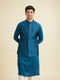 Manyavar Teal Blue Glamour Nehru Jacket