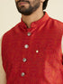 Manyavar Rustic Brocade Grandeur Nehru Jacket