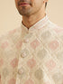 Manyavar Cream Elegance Nehru Jacket
