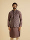 Manyavar Lavish Lilac Velvet Nehru Jacket
