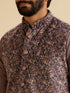 Manyavar Lavish Lilac Velvet Nehru Jacket