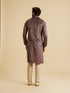 Manyavar Lavish Lilac Velvet Nehru Jacket