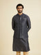 Manyavar Royal Dark Blue Nehru Jacket