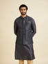 Manyavar Royal Dark Blue Nehru Jacket