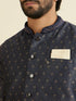 Manyavar Royal Dark Blue Nehru Jacket