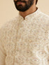 Manyavar Cream Splendor Nehru Jacket