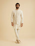 Manyavar Cream Splendor Nehru Jacket