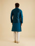 Manyavar Exquisite Teal Blue Nehru Jacket