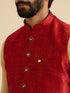 Manyavar Ravishing Rust Nehru Jacket