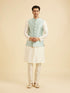 Manyavar Stunning Light Blue Nehru Jacket