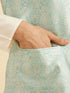 Manyavar Stunning Light Blue Nehru Jacket