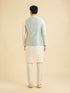 Manyavar Stunning Light Blue Nehru Jacket