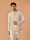Manyavar Regal Cream Nehru Jacket