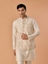 Manyavar Regal Cream Nehru Jacket