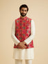 Manyavar Regal Red Nehru Jacket