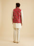Manyavar Regal Red Nehru Jacket