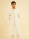 Manyavar Elegant Cream Nehru Jacket