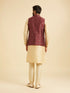 Manyavar Exquisite Maroon Nehru Jacket