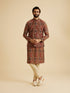 Manyavar Maroon Elegance Nehru Jacket