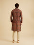 Manyavar Maroon Elegance Nehru Jacket