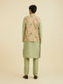 Manyavar Elegant Pista Green Nehru Jacket