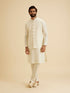 Manyavar Creamy Elegance Nehru Jacket