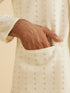 Manyavar Creamy Elegance Nehru Jacket