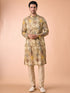 Manyavar Light Mid Green Nehru Jacket