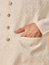 Manyavar Majestic Cream Nehru Jacket