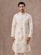 Manyavar Warm White Elegance Nehru Jacket