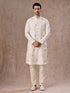 Manyavar Warm White Elegance Nehru Jacket