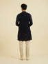 Manyavar Elegant Dark Blue Nehru Jacket
