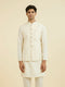 Manyavar Cream Brocade Nehru Jacket