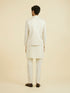 Manyavar Cream Brocade Nehru Jacket