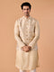 Manyavar Dazzling Gold Brocade Nehru Jacket