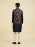 Manyavar Elegant Blue Nehru Jacket