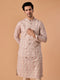 Manyavar Dusty Pink Elegance Nehru Jacket