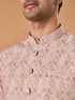 Manyavar Dusty Pink Elegance Nehru Jacket