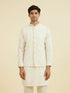 Manyavar Cream Elegance Nehru Jacket