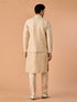 Manyavar Elegant Beige Nehru Jacket